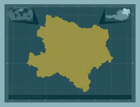 Niederosterreich, Austria. Solid color shape 库存插图