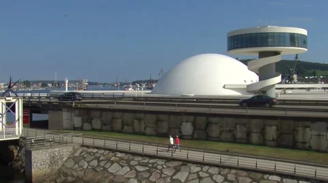 Niemeyer Center Stock Footage 30462951