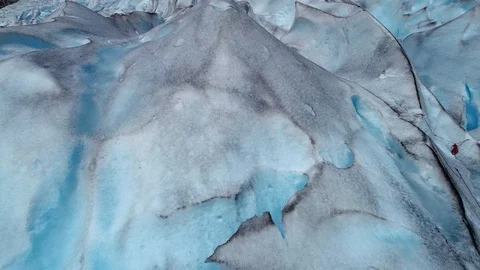 Nigardsbreen. A glacier arm of the large Jostedalsbreen glacier. Stock Footage 92835590