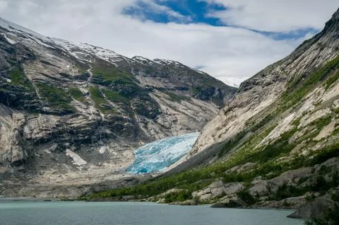 Nigardsbreen Glacier landscape Stock Photos