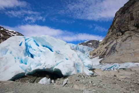 Nigardsbreen glacier, Norway Stock Photos