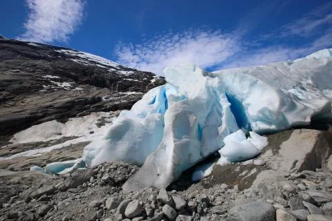 Nigardsbreen glacier, Norway Stock Photos