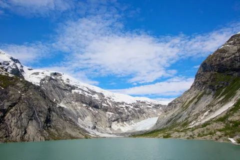 Nigardsbreen glacier Stock Photos
