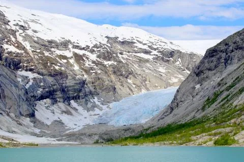 Nigardsbreen glacier Stock Photos