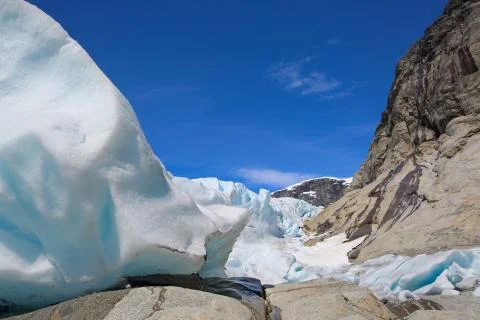 Nigardsbreen glacier Stock-Fotos
