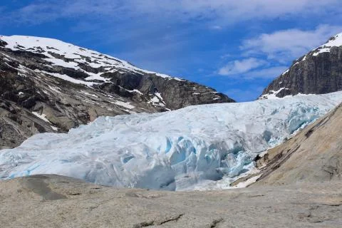 Nigardsbreen glacier Stock Photos