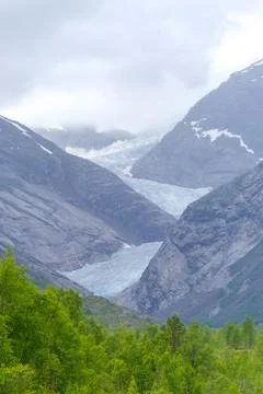 Nigardsbreen glacier Stock Photos