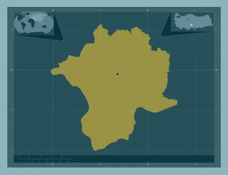 Nigde, Turkiye. Solid color shape 库存插图