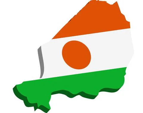 Niger - 3D map country Stock Illustration