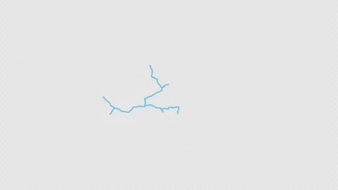Niger Country Line Map Self Drawing Animated Overlay, Alpha 4K Stock Footage 340290472