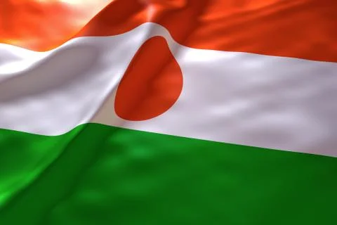Niger flag background 스톡 일러스트