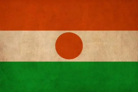 Niger flag drawing ,grunge and retro flag series Stock Illustration