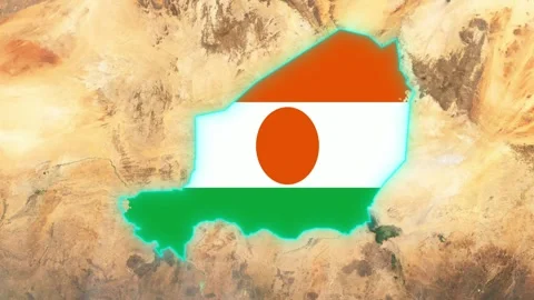 Niger Flag Video stock 307298651