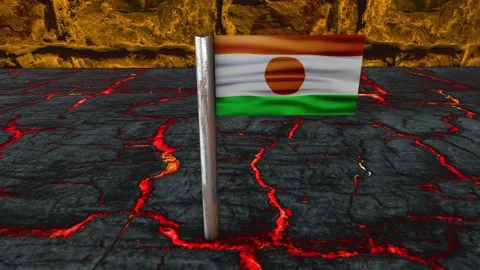 Niger Flag Post - Upwards Shot Stock-Footage 270915065
