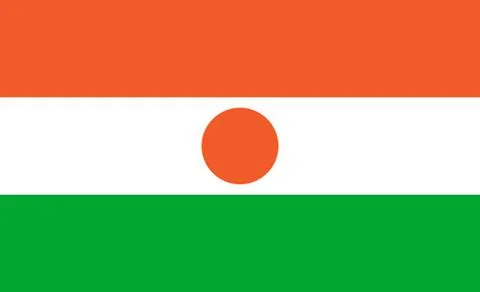 Niger  flag. Simple vector Niger Stock Illustration