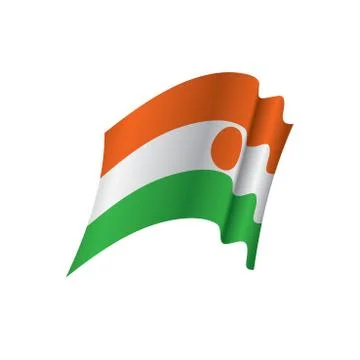 Niger flag, vector illustration Stock Illustration