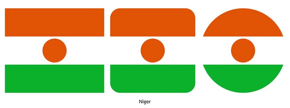 Niger flag, vector illustration Stock Illustration