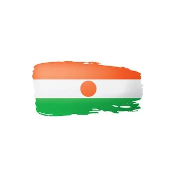 Niger flag, vector illustration on a white background. Stock Illustration