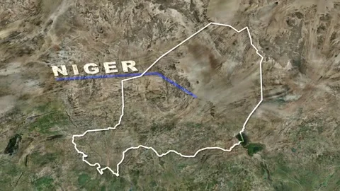 Niger Map Animation Stock Footage 273875647