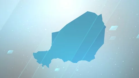 Niger Map Background 스톡 동영상 197951789