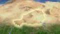 Niger on maps - outlined and glowed. Neighbourhood. Set of animations. 4k or 4k+ Resolution