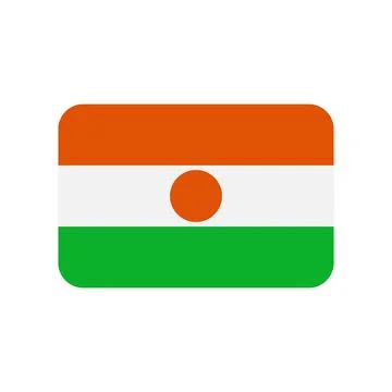 Niger vector flag isolated on white background Stock Illustration