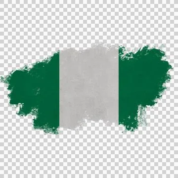 Nigeria Brush Flag Stock Photos