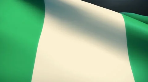 Nigeria Flag Animation Loop Stock Footage 38006828