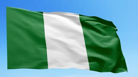 Nigeria Flag Animation – Seamless Loop (4K UHD) Stock Footage 318713111