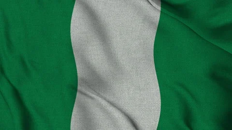Nigeria Flag Animation Seamless Loop Waving in the Wind - 3D (4K UHD) 스톡 동영상 320596197