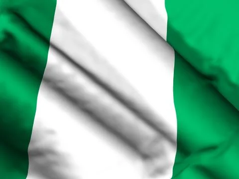 Nigeria flag background Stock Illustration