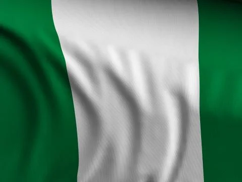 Nigeria flag background Illustrazione stock