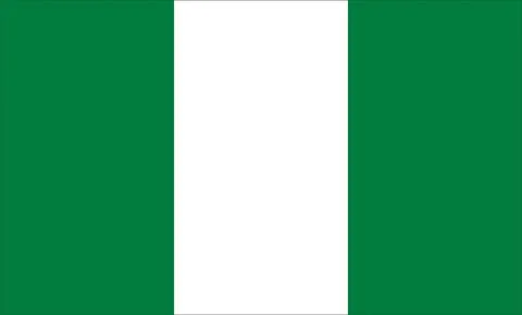 Nigeria Flag Design Stock Illustration