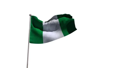 Nigeria Flag Stock Footage 90851322