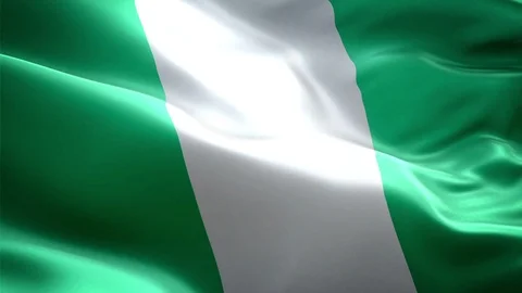 Nigeria Flag Stock Footage 116391379