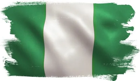 Nigeria Flag Stock Illustration