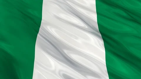 Nigeria flag Seamless 스톡 동영상 49087626
