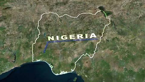 Nigeria Map Animation Stock Footage 273875766