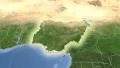 Nigeria on maps - outlined and glowed. Neighbourhood. Set of animations. 4k or 4k+ Resolution