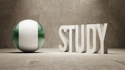 Nigeria. Study Concept. Stock Illustration