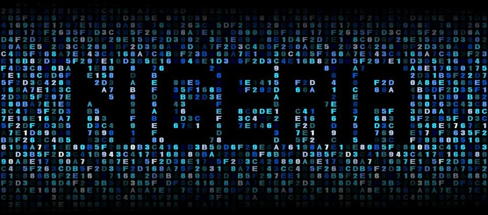 Nigeria text on hex code illustration イラスト素材