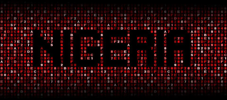 Nigeria text on hex code illustration Stock Illustration