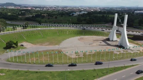 Nigerian Flag Display Stock Footage 162585532