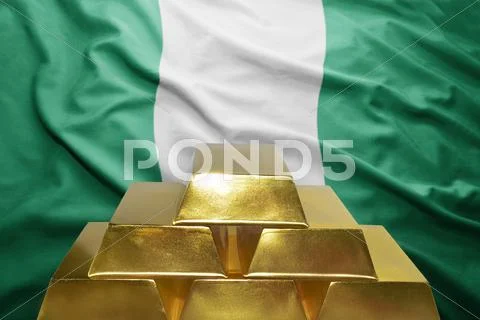 Nigerian gold reserves Stock Photos