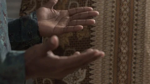 Nigerian Man Praying Stock Footage 127628271