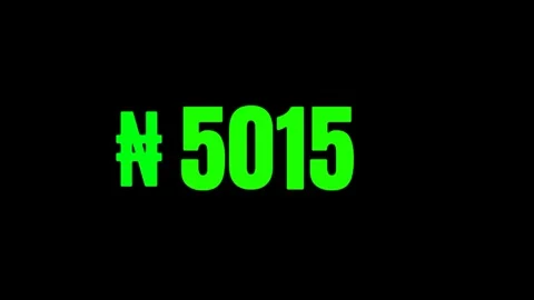 Nigerian Naira Countdown Animation Decreasing from 10000 to 1 in 4K 库存影片 326669204