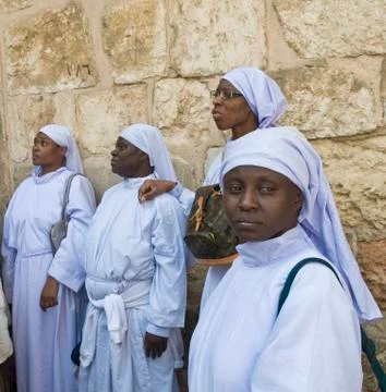 Nigerian pilgrims Foto stock