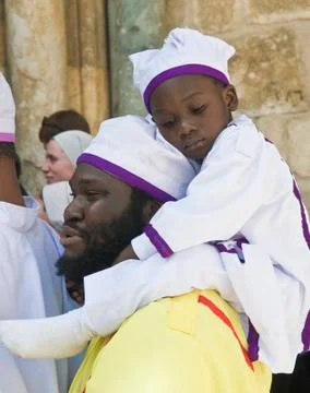 Nigerian pilgrims Stock Photos