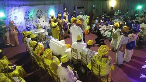 Nigerian Wedding Stock Footage 247419465