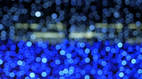 Night abstract blue background is defocused with nice bokeh. Blurred Christma Stock Footage 82838805